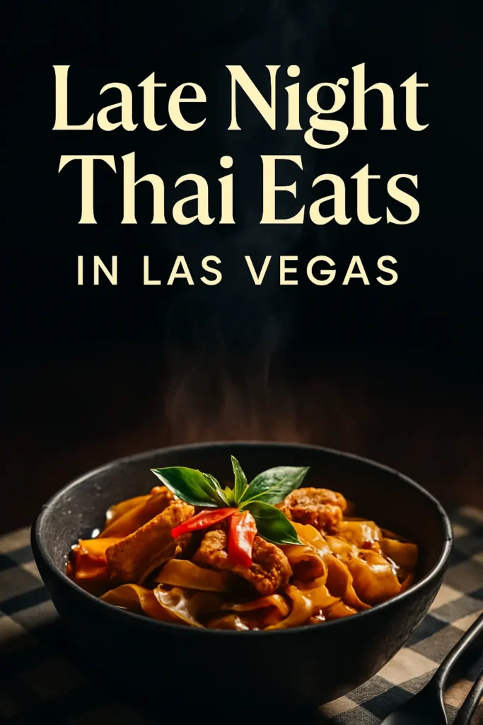 Late Night Thai Eats in Las Vegas