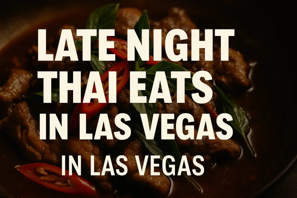 Late Night Thai Eats in Las Vegas